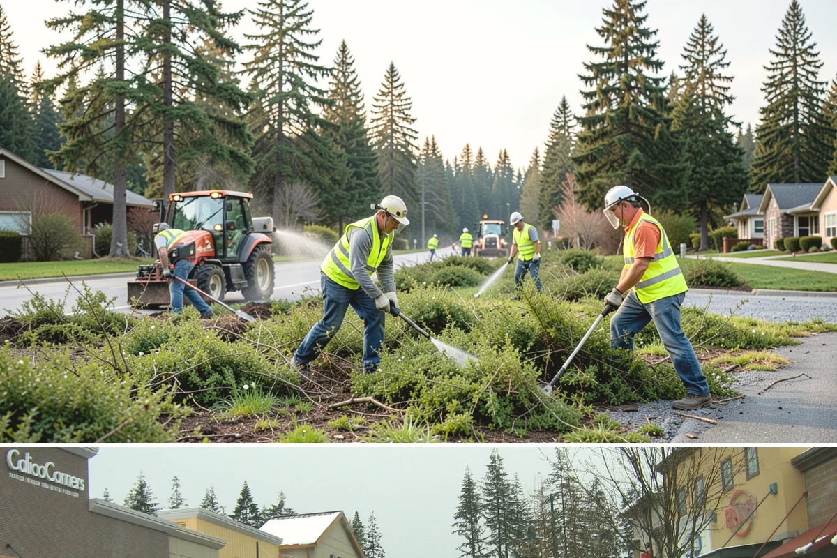 Landscape Renovations in Mill Creek, Snohomish County, WA - Renovation planting is best scheduled for fall or spring when Northwest rains help new plants establish, with hardscape and prep...