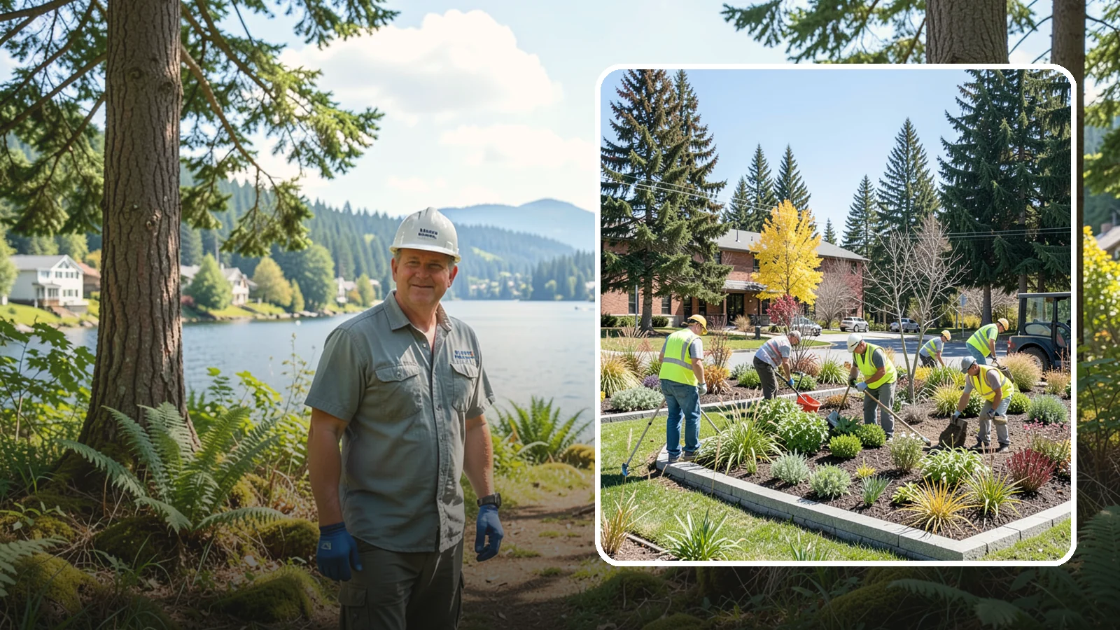 Landscape Renovations in Milton, King County, WA - Renovation of tired or failing public landscapes into durable, low-maintenance, and attractive grounds.