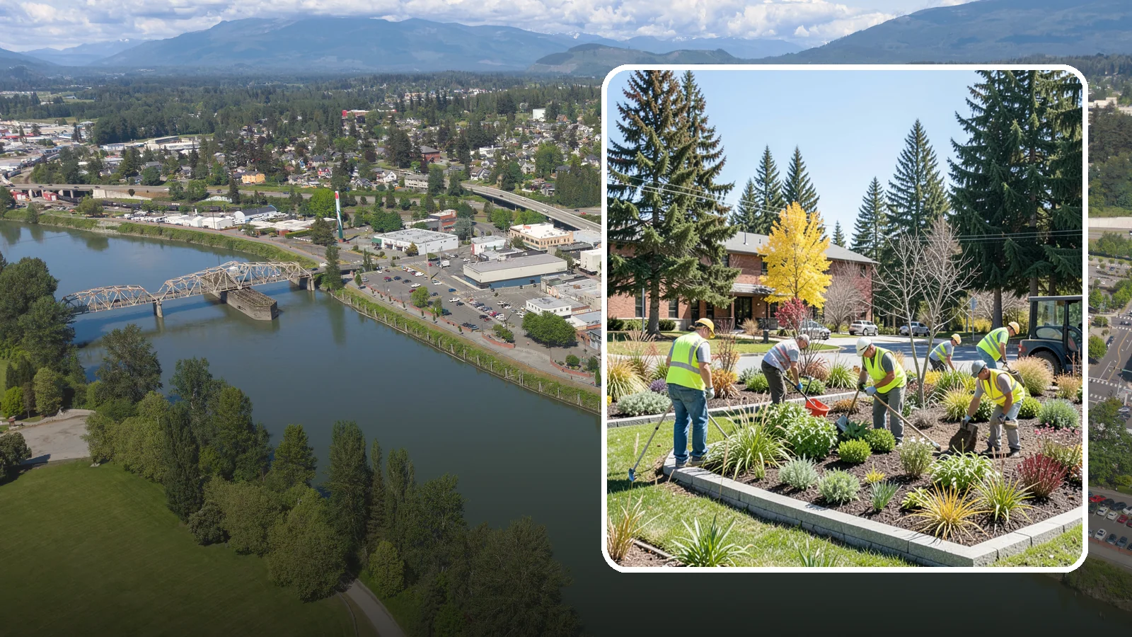 Landscape Renovations in Mount Vernon, Skagit County, WA - Renovation of tired or failing public landscapes into durable, low-maintenance, and attractive grounds.
