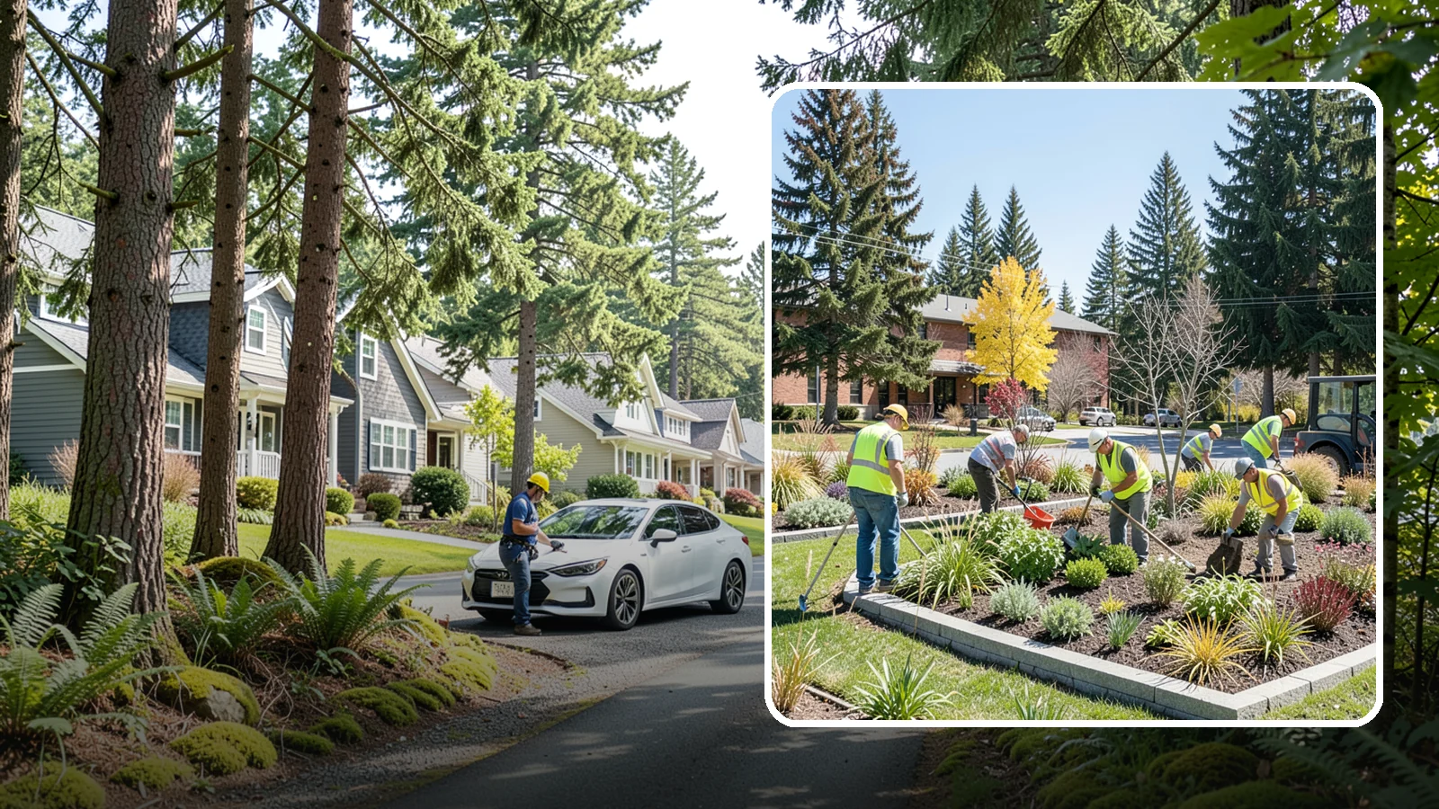 Landscape Renovations in Normandy Park, King County, WA - Renovation of tired or failing public landscapes into durable, low-maintenance, and attractive grounds.