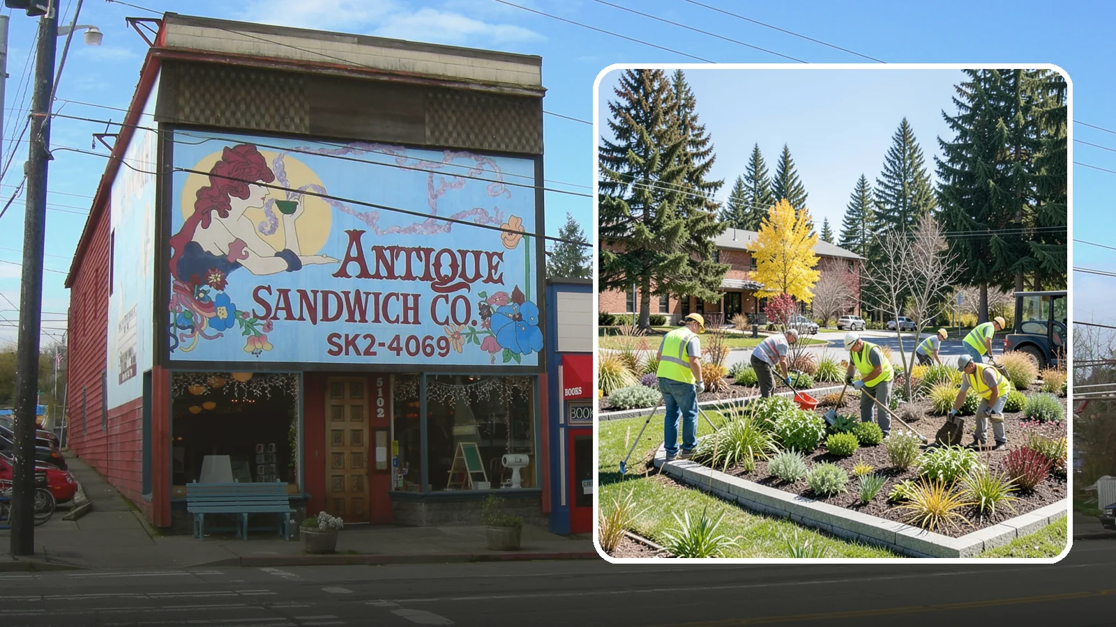 Landscape Renovations in Ruston, Pierce County, WA - Renovation of tired or failing public landscapes into durable, low-maintenance, and attractive grounds.