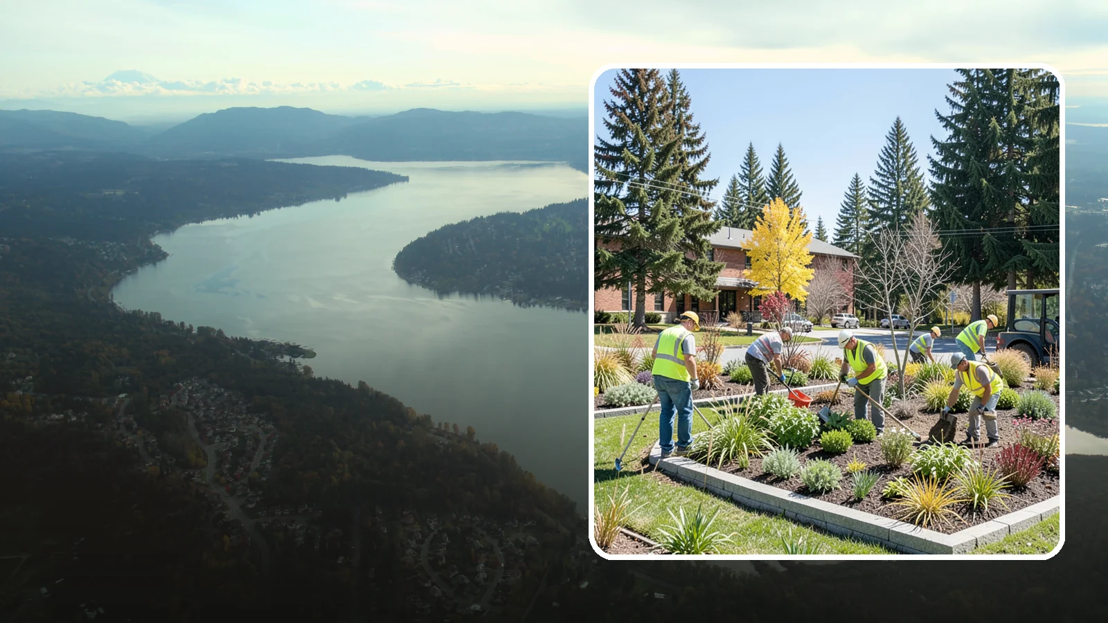 Landscape Renovations in Sammamish, King County, WA - Renovation of tired or failing public landscapes into durable, low-maintenance, and attractive grounds.