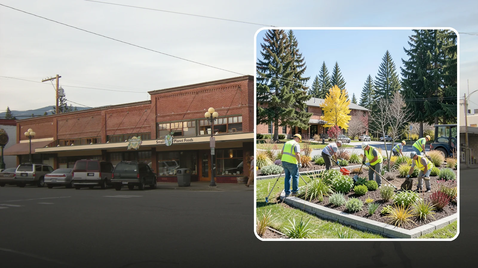 Landscape Renovations in Sedro-Woolley, Skagit County, WA - Renovation of tired or failing public landscapes into durable, low-maintenance, and attractive grounds.