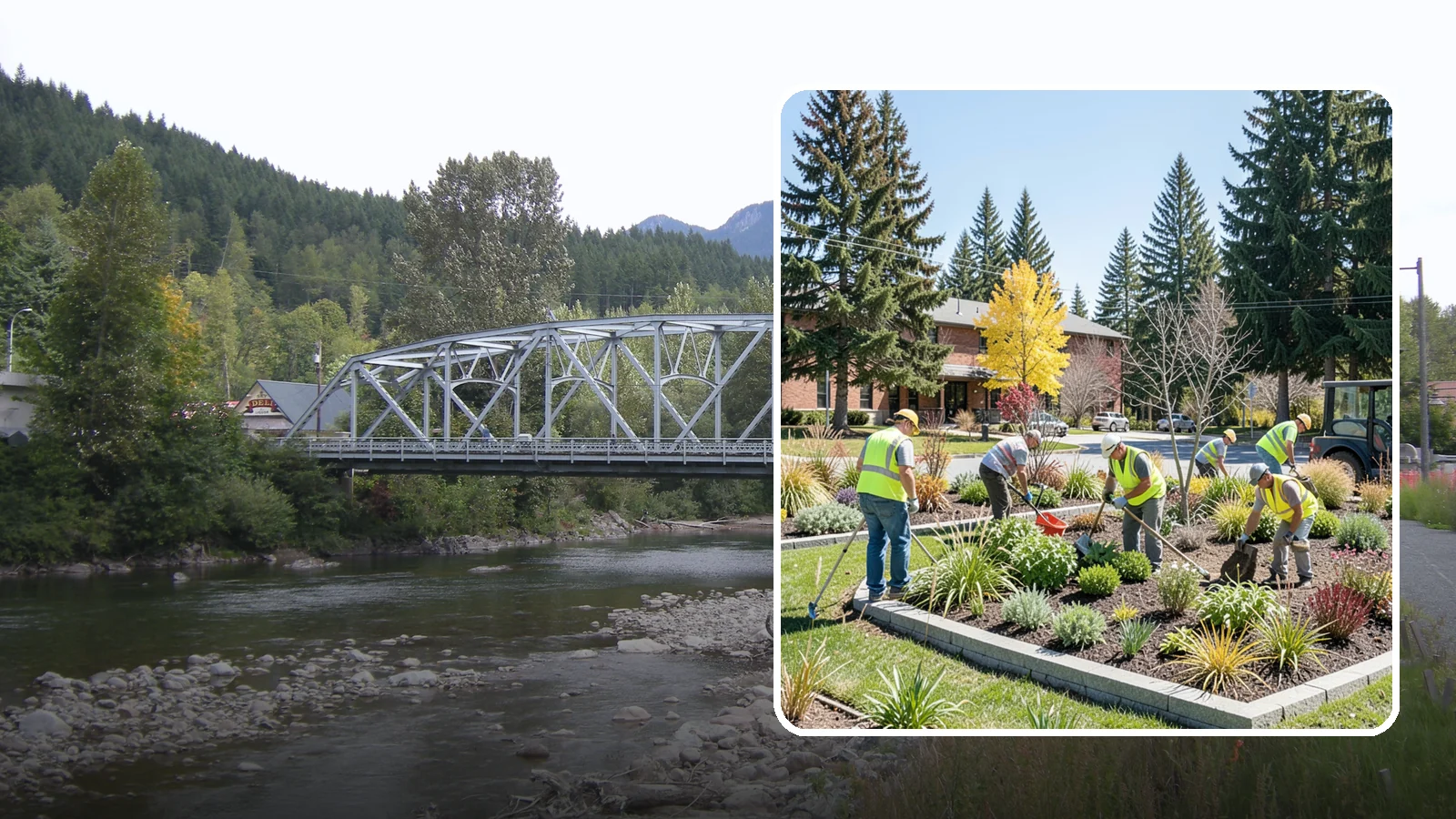 Landscape Renovations in Skykomish, King County, WA - Renovation of tired or failing public landscapes into durable, low-maintenance, and attractive grounds.