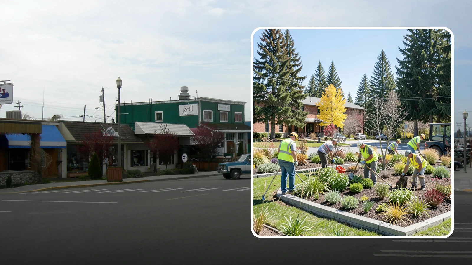 Landscape Renovations in Stanwood, Snohomish County, WA - Renovation of tired or failing public landscapes into durable, low-maintenance, and attractive grounds.