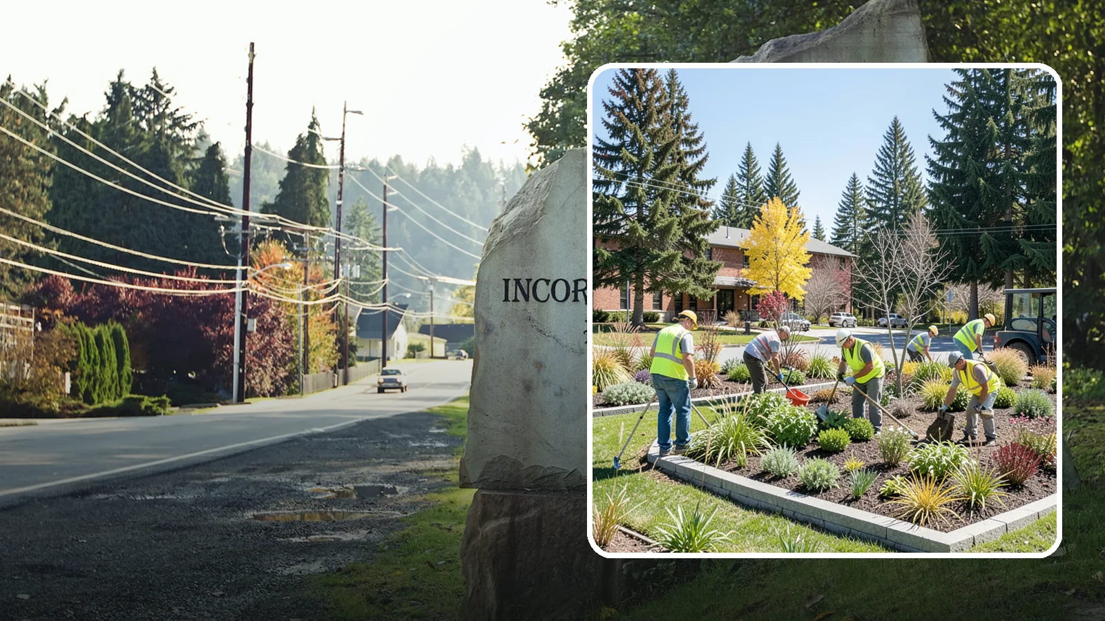 Landscape Renovations in Wilkeson, Pierce County, WA - Renovation of tired or failing public landscapes into durable, low-maintenance, and attractive grounds.