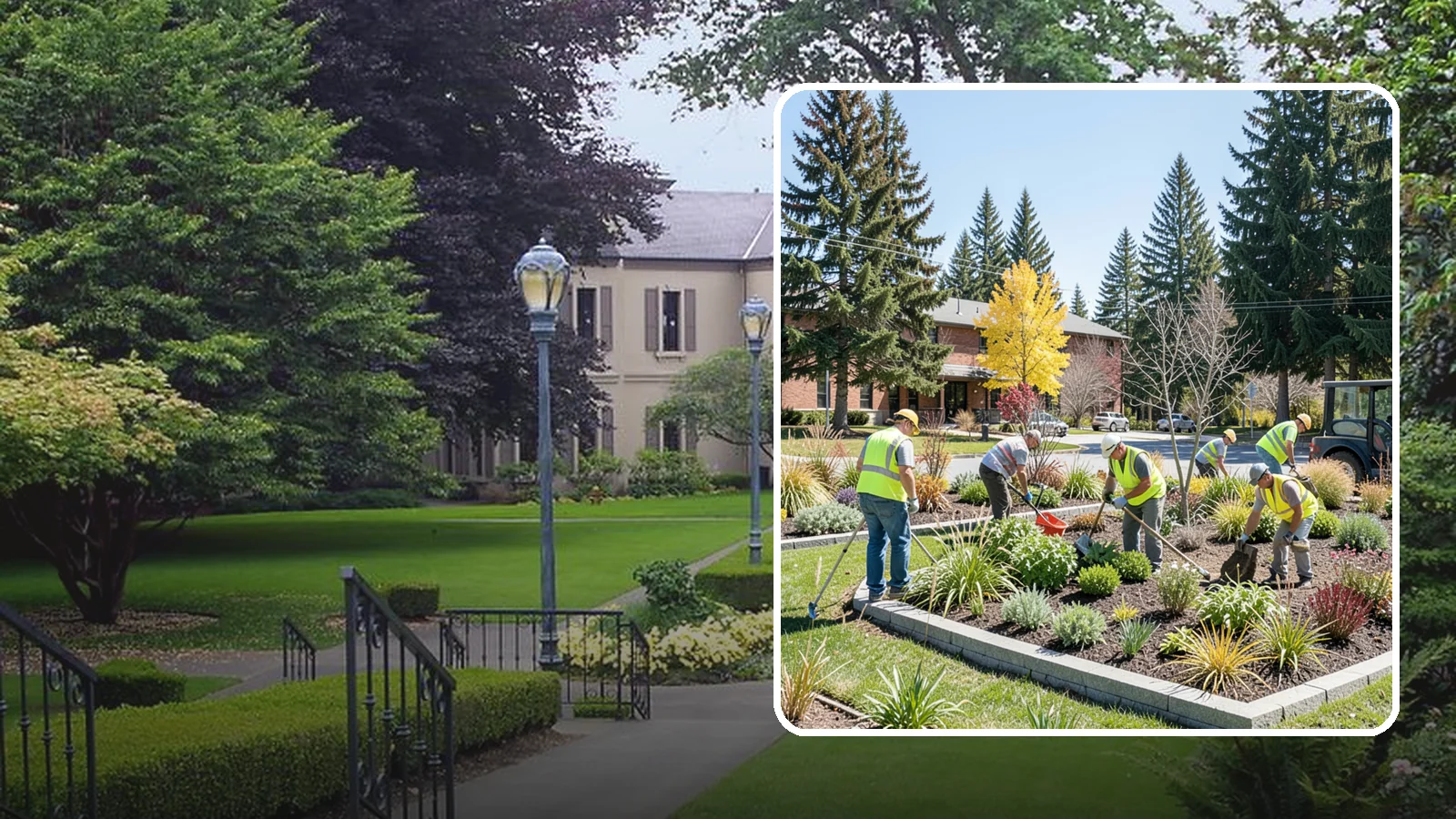 Landscape Renovations in Woodinville, King County, WA - Renovation of tired or failing public landscapes into durable, low-maintenance, and attractive grounds.