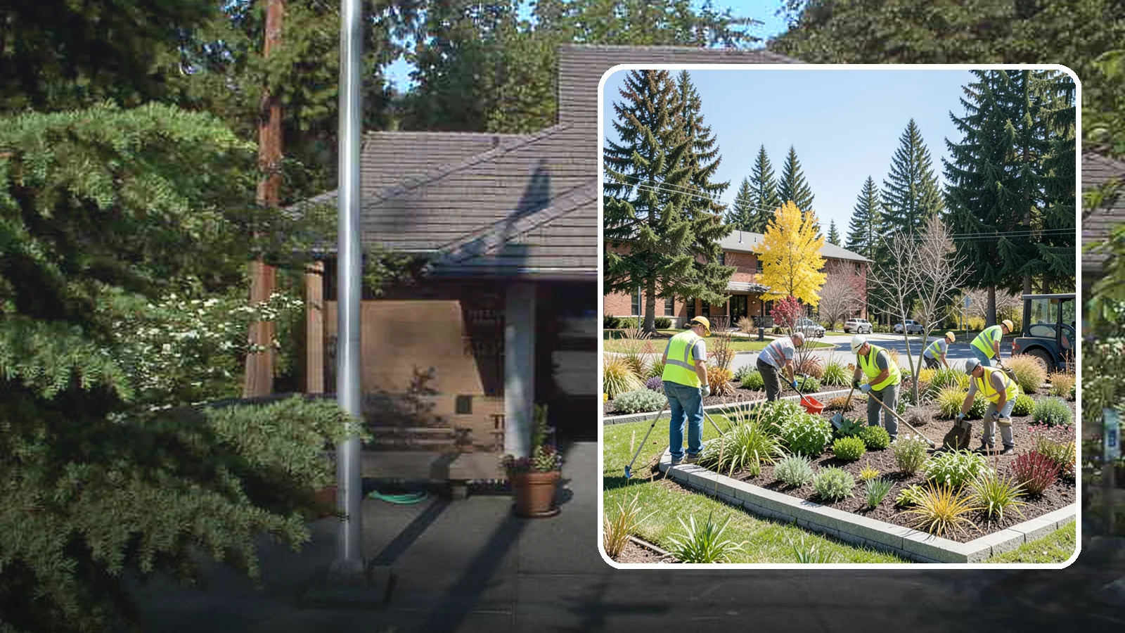 Landscape Renovations in Yarrow Point, King County, WA - Renovation of tired or failing public landscapes into durable, low-maintenance, and attractive grounds.