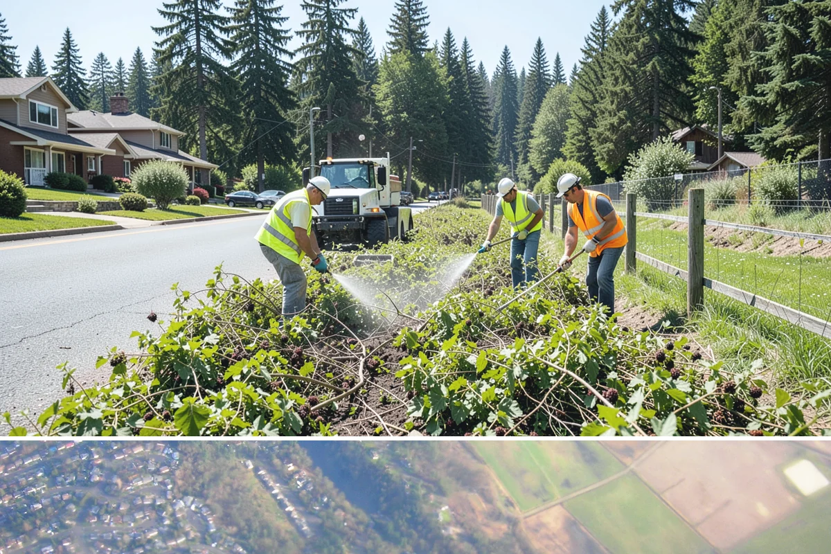 Landslide Debris Removal in Algona, King County, WA - Slide activity intensifies from December through March as prolonged rainfall saturates hillside soils across the region.