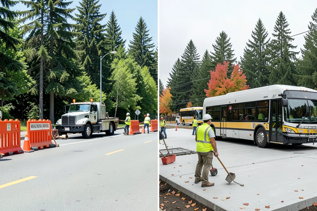 Landslide Debris Removal in Arlington, Snohomish County, WA - Coordinate with geotechnical and public works staff to confirm slope stability