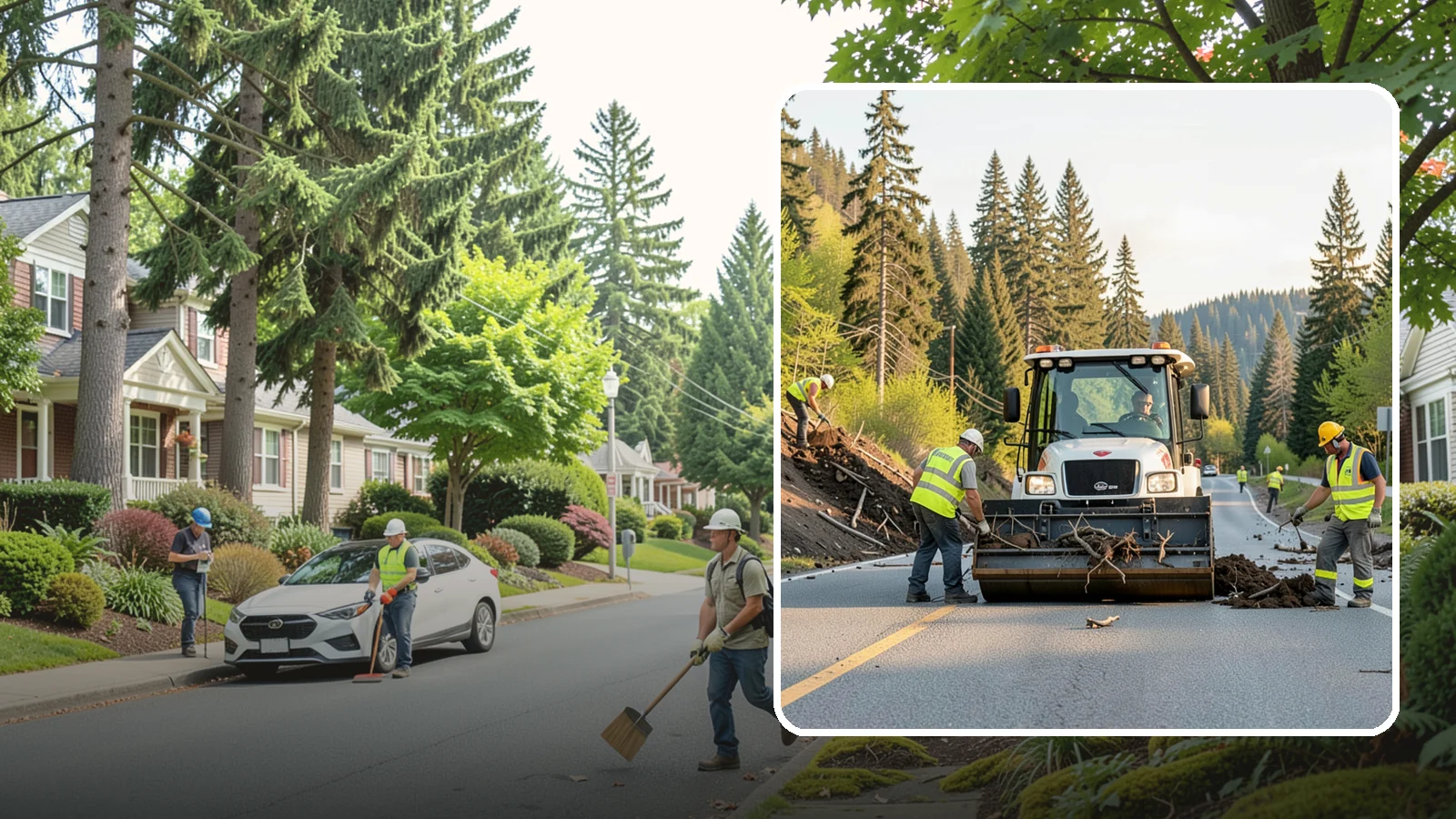 Landslide Debris Removal in Beaux Arts Village, King County, WA - Safe removal of slide material from roads, trails, and public sites following slope failures in hillside communities.