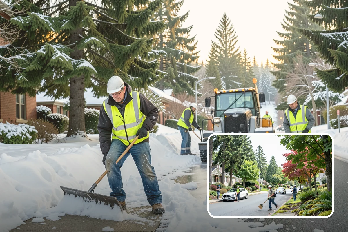 Landslide Debris Removal in Beaux Arts Village, King County, WA - Reopens buried access routes with slope-instability precautions in place