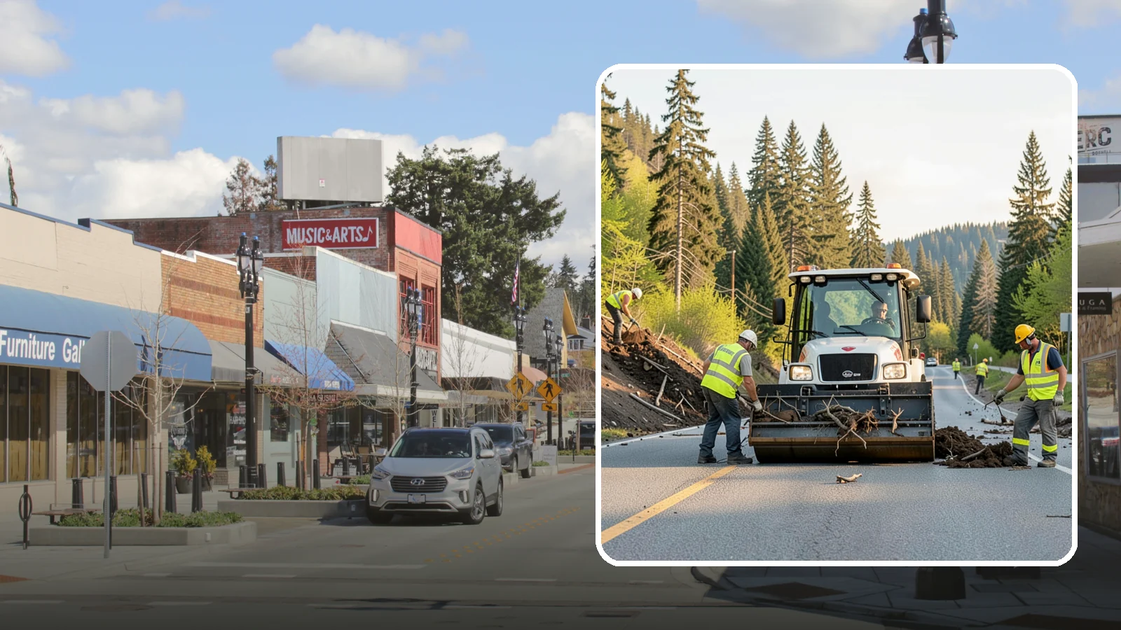 Landslide Debris Removal in Bothell, King County, WA - Safe removal of slide material from roads, trails, and public sites following slope failures in hillside communities.
