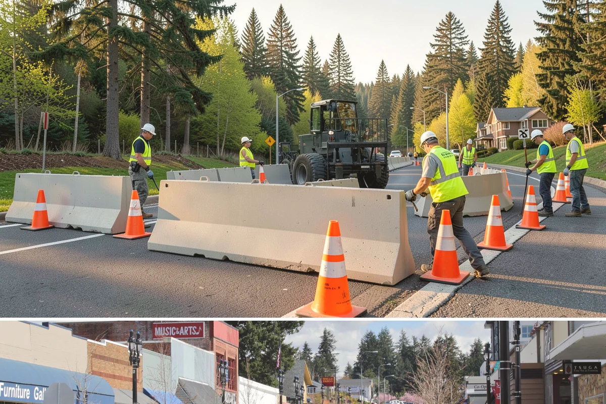 Landslide Debris Removal in Bothell, King County, WA - Slide activity intensifies from December through March as prolonged rainfall saturates hillside soils across the region.