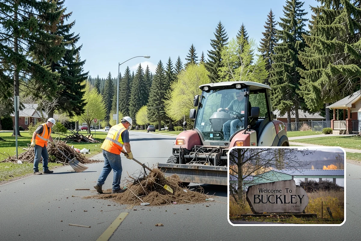 Landslide Debris Removal in Buckley, Pierce County, WA - Reopens buried access routes with slope-instability precautions in place