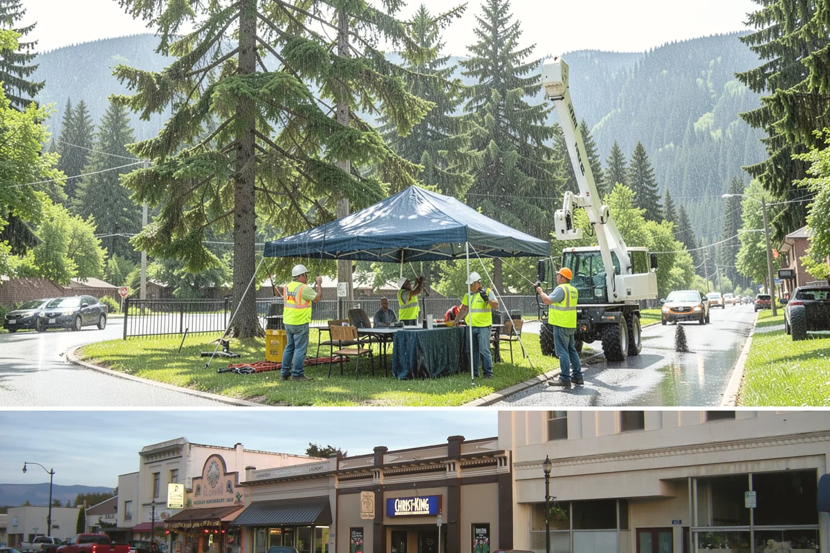 Landslide Debris Removal in Burlington, Skagit County, WA - Slide activity intensifies from December through March as prolonged rainfall saturates hillside soils across the region.