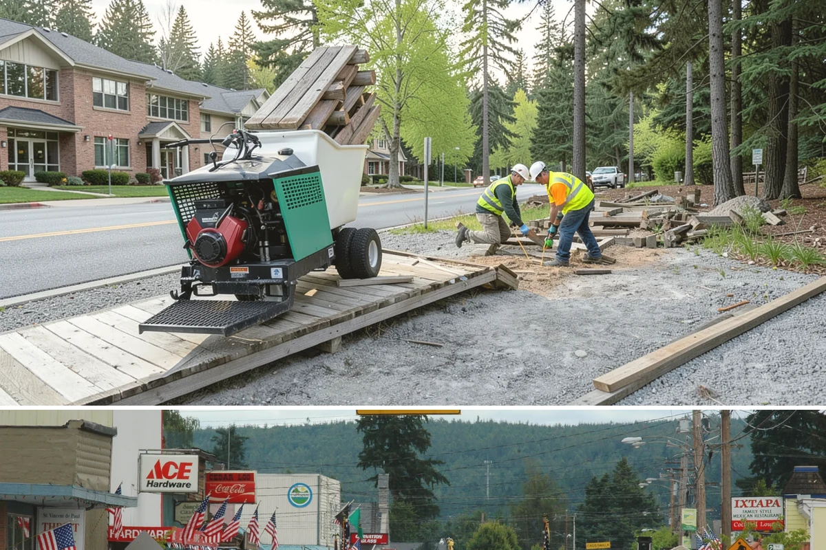 Landslide Debris Removal in Carnation, King County, WA - Slide activity intensifies from December through March as prolonged rainfall saturates hillside soils across the region.