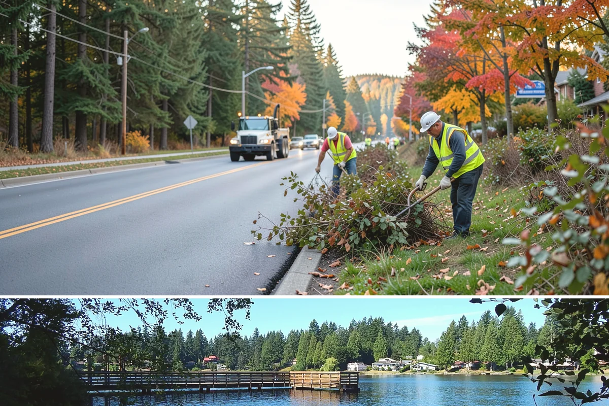 Landslide Debris Removal in Federal Way, King County, WA - Slide activity intensifies from December through March as prolonged rainfall saturates hillside soils across the region.