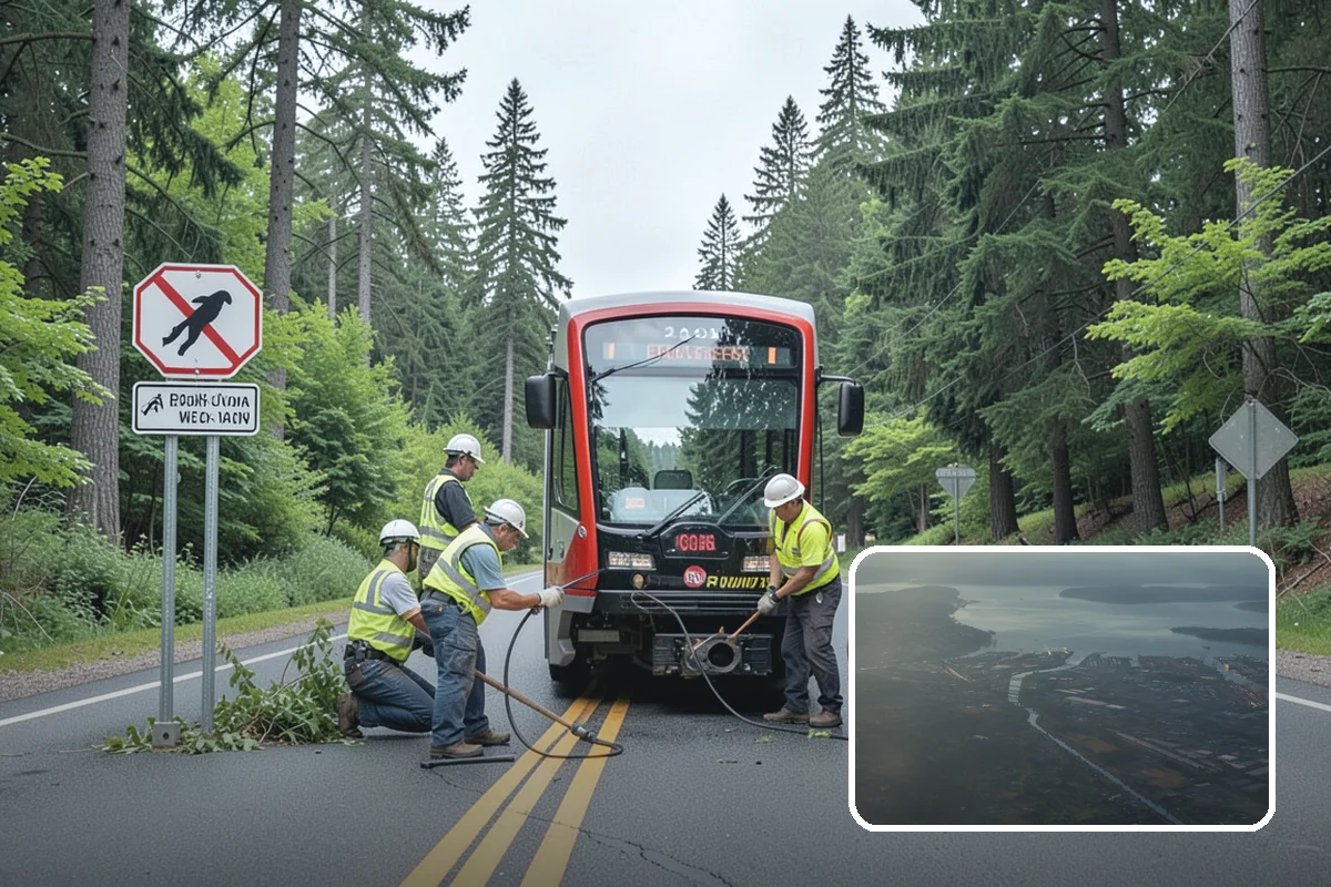 Landslide Debris Removal in Fife, Pierce County, WA - Reopens buried access routes with slope-instability precautions in place