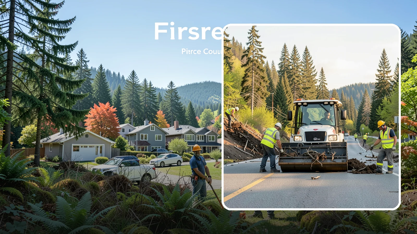 Landslide Debris Removal in Fircrest, Pierce County, WA - Safe removal of slide material from roads, trails, and public sites following slope failures in hillside communities.