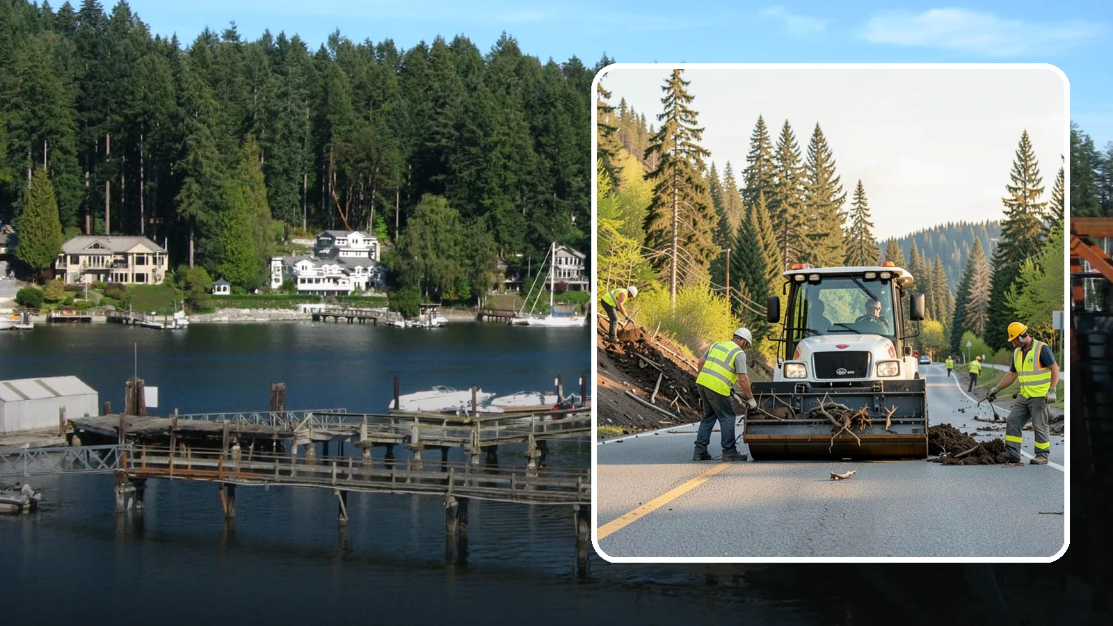 Landslide Debris Removal in Gig Harbor, Pierce County, WA - Safe removal of slide material from roads, trails, and public sites following slope failures in hillside communities.