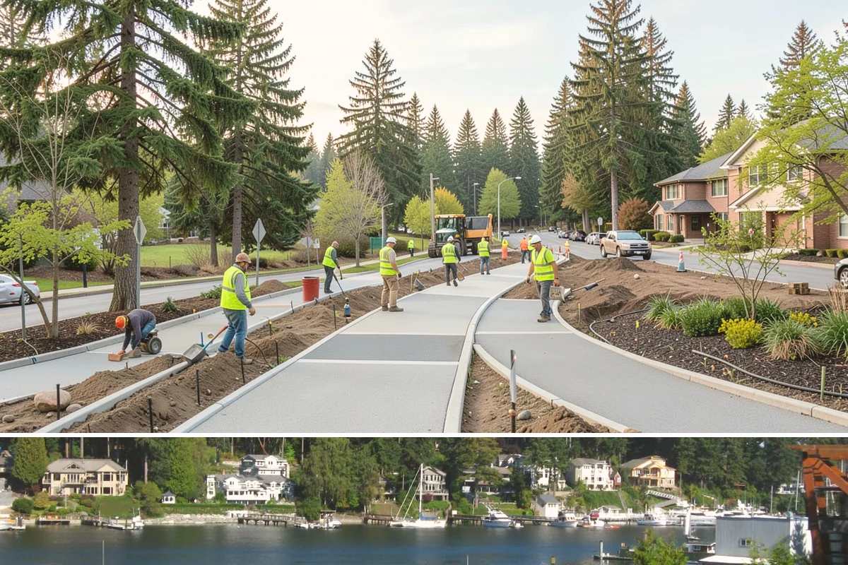 Landslide Debris Removal in Gig Harbor, Pierce County, WA - Slide activity intensifies from December through March as prolonged rainfall saturates hillside soils across the region.