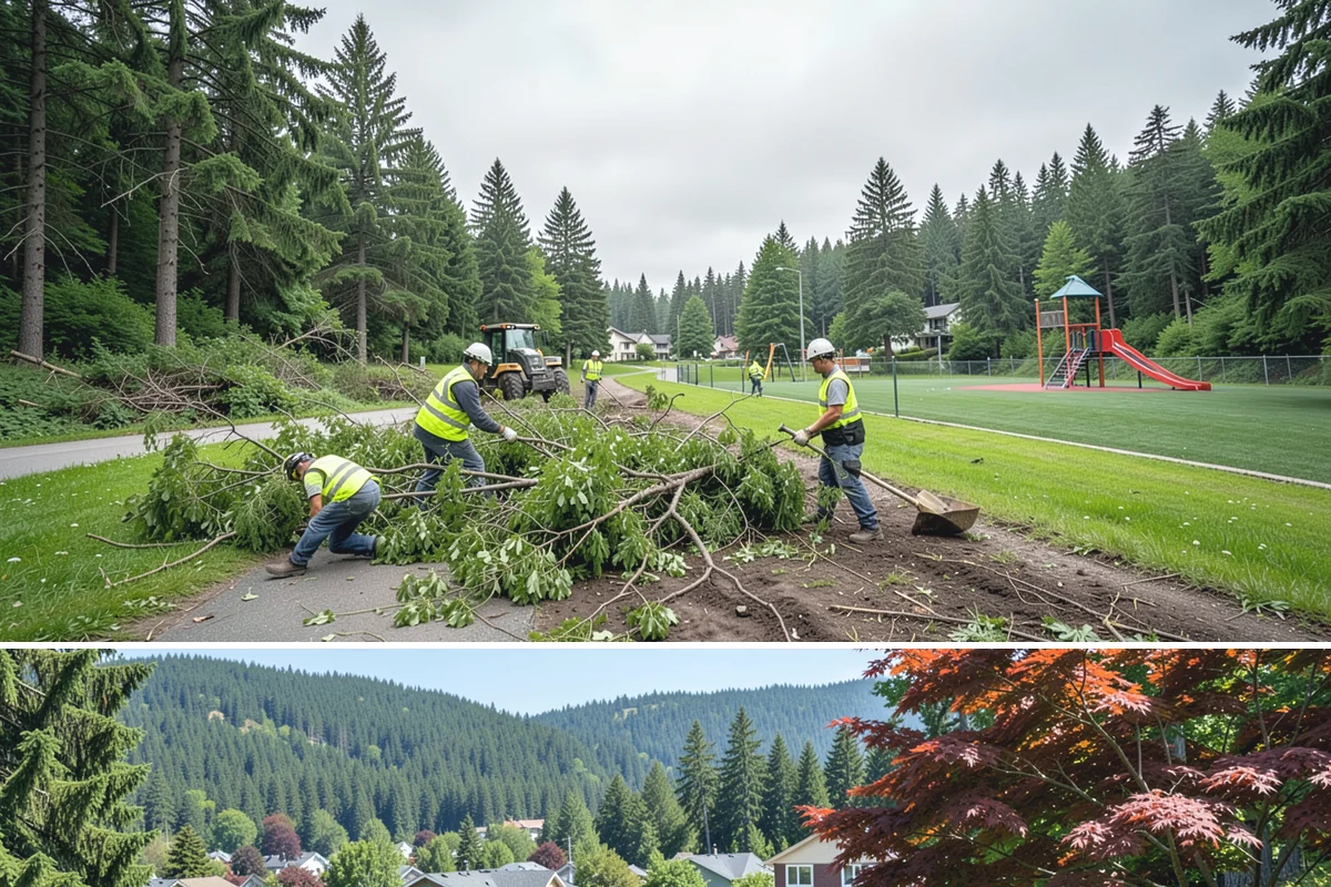 Landslide Debris Removal in Index, Snohomish County, WA - Slide activity intensifies from December through March as prolonged rainfall saturates hillside soils across the region.