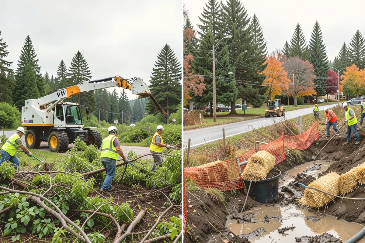 Landslide Debris Removal in Kent, King County, WA - Coordinate with geotechnical and public works staff to confirm slope stability