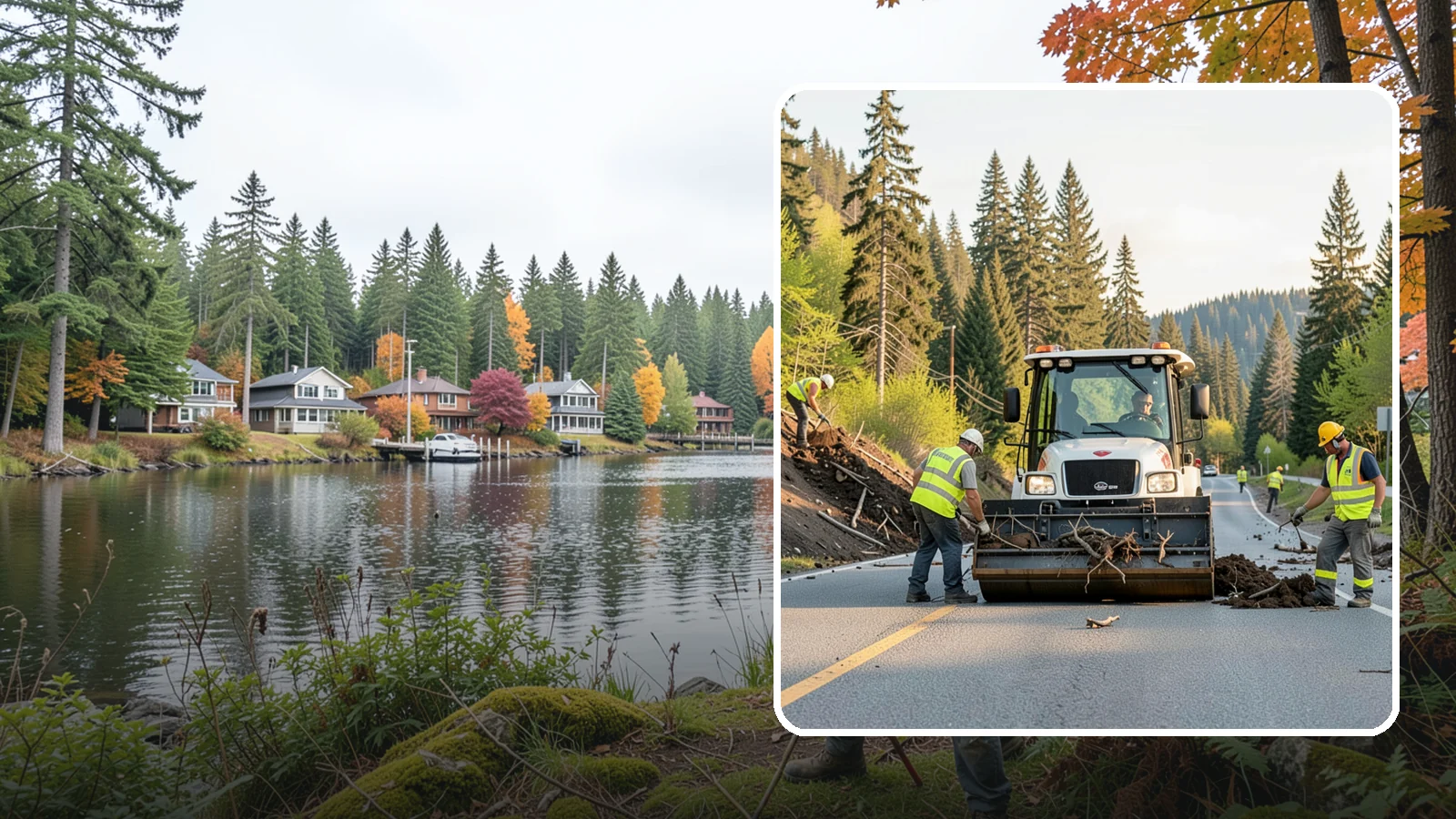 Landslide Debris Removal in La Conner, Skagit County, WA - Safe removal of slide material from roads, trails, and public sites following slope failures in hillside communities.
