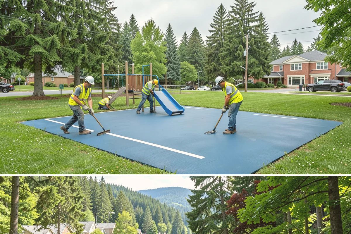 Landslide Debris Removal in Lake Forest Park, King County, WA - Slide activity intensifies from December through March as prolonged rainfall saturates hillside soils across the region.