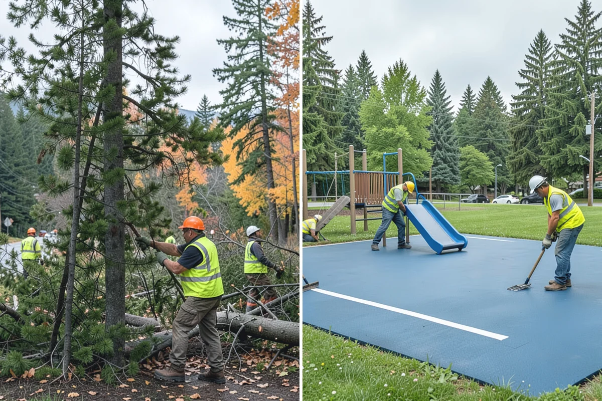 Landslide Debris Removal in Medina, King County, WA - Coordinate with geotechnical and public works staff to confirm slope stability