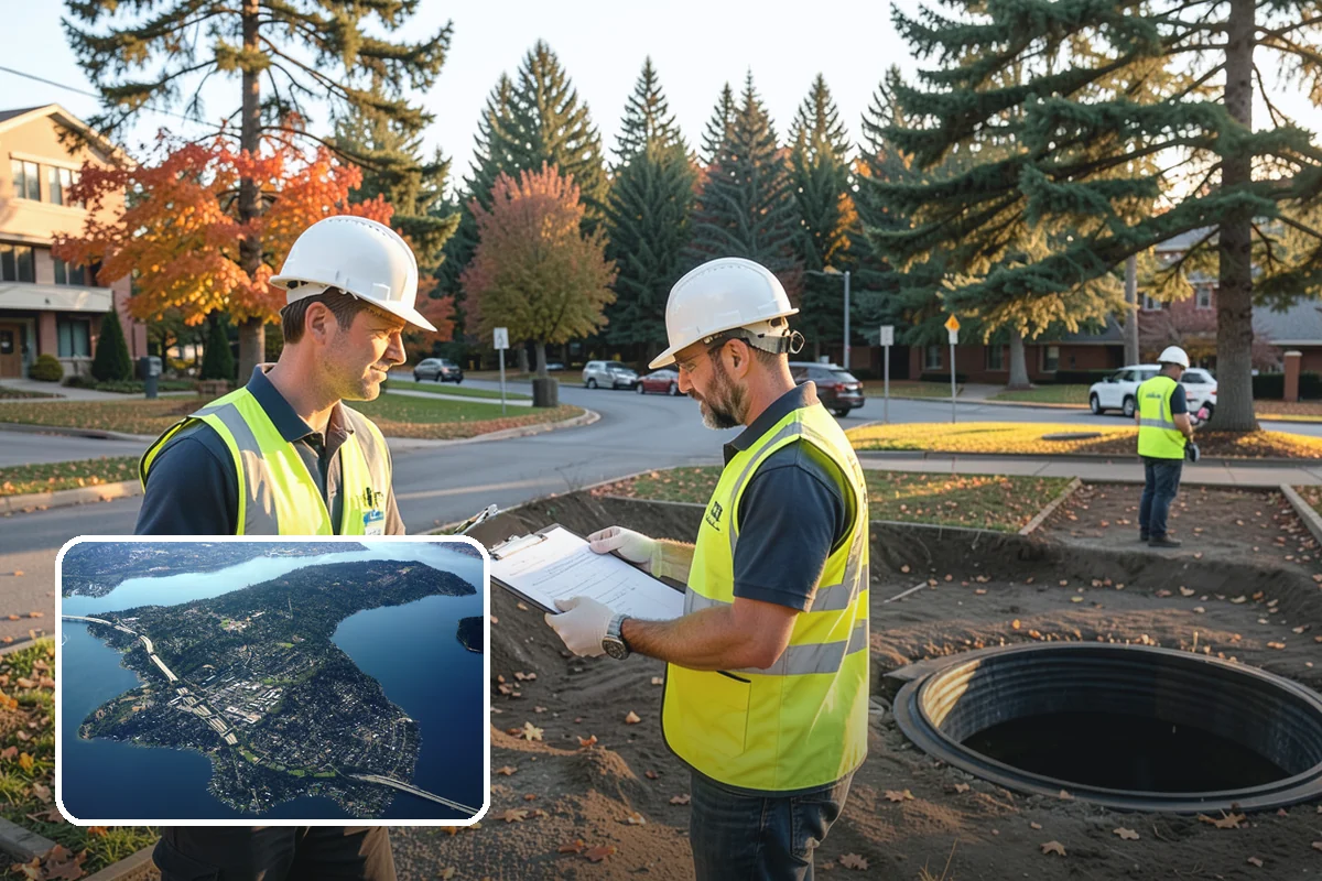 Landslide Debris Removal in Mercer Island, King County, WA - Reopens buried access routes with slope-instability precautions in place