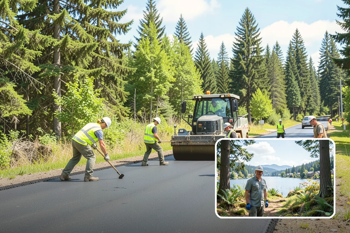 Landslide Debris Removal in Milton, King County, WA - Reopens buried access routes with slope-instability precautions in place