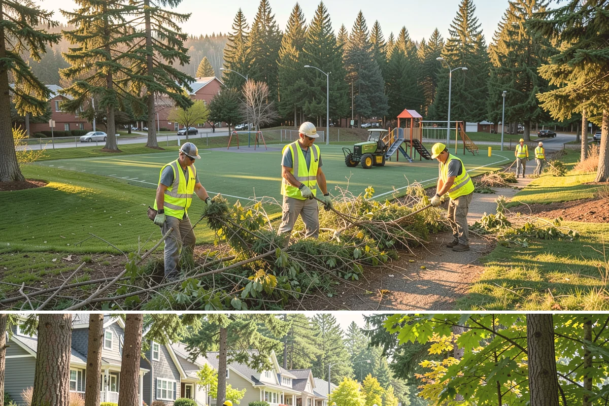 Landslide Debris Removal in Normandy Park, King County, WA - Slide activity intensifies from December through March as prolonged rainfall saturates hillside soils across the region.