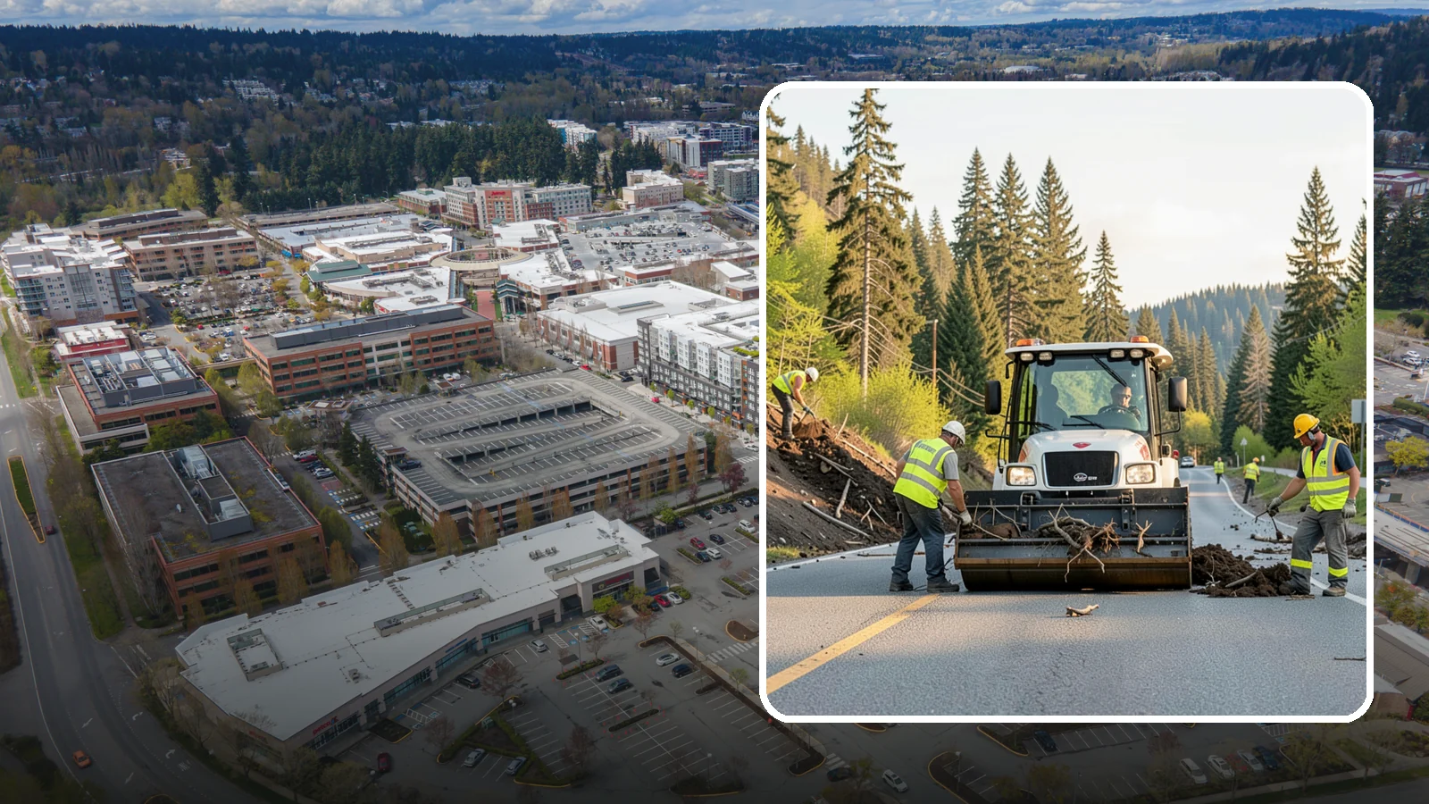 Landslide Debris Removal in Redmond, King County, WA - Safe removal of slide material from roads, trails, and public sites following slope failures in hillside communities.