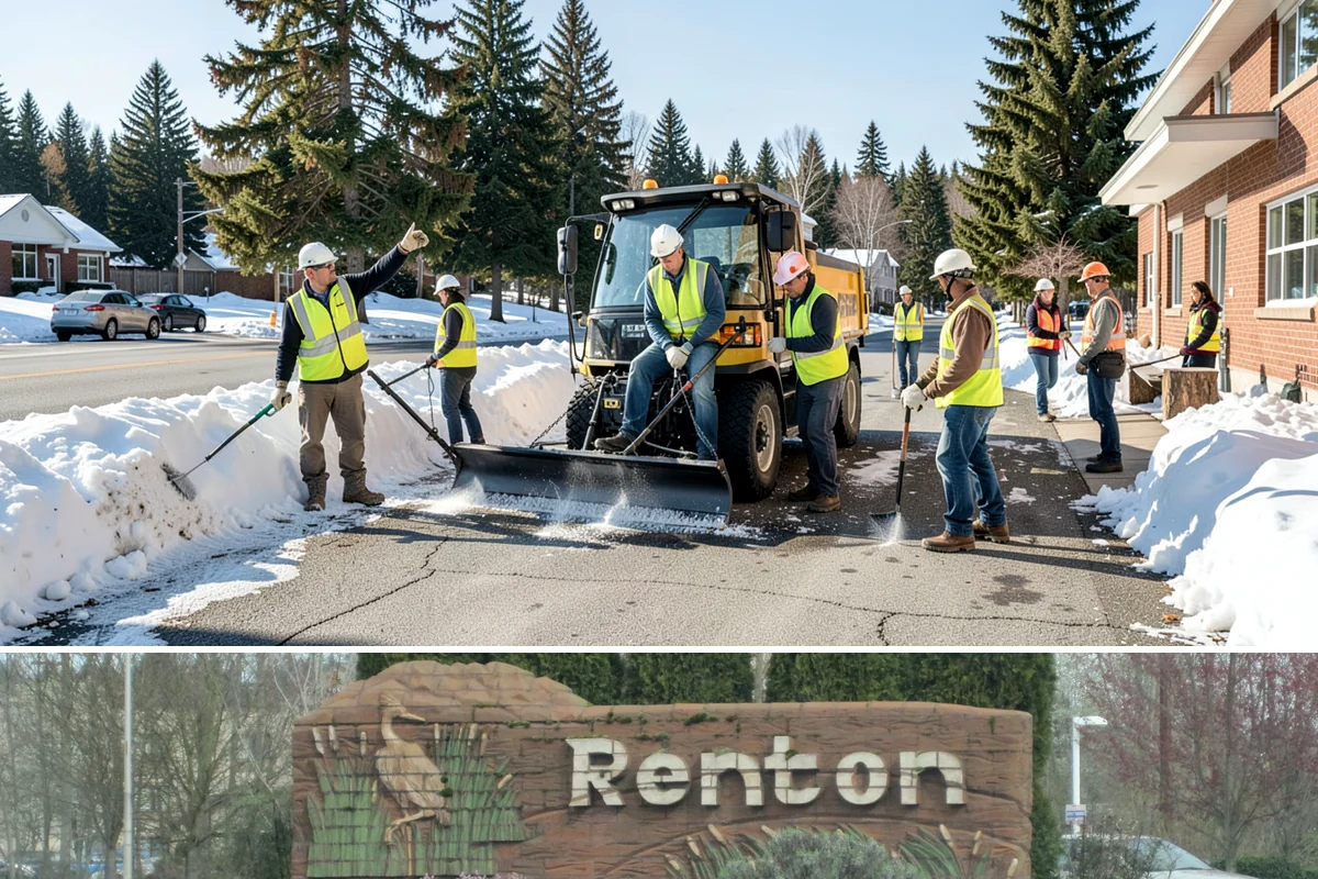Landslide Debris Removal in Renton, King County, WA - Slide activity intensifies from December through March as prolonged rainfall saturates hillside soils across the region.