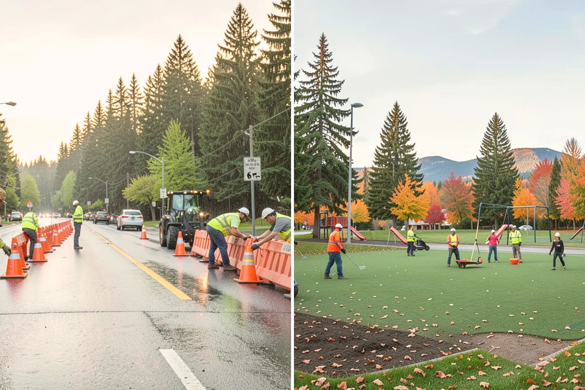 Landslide Debris Removal in Sammamish, King County, WA - Coordinate with geotechnical and public works staff to confirm slope stability