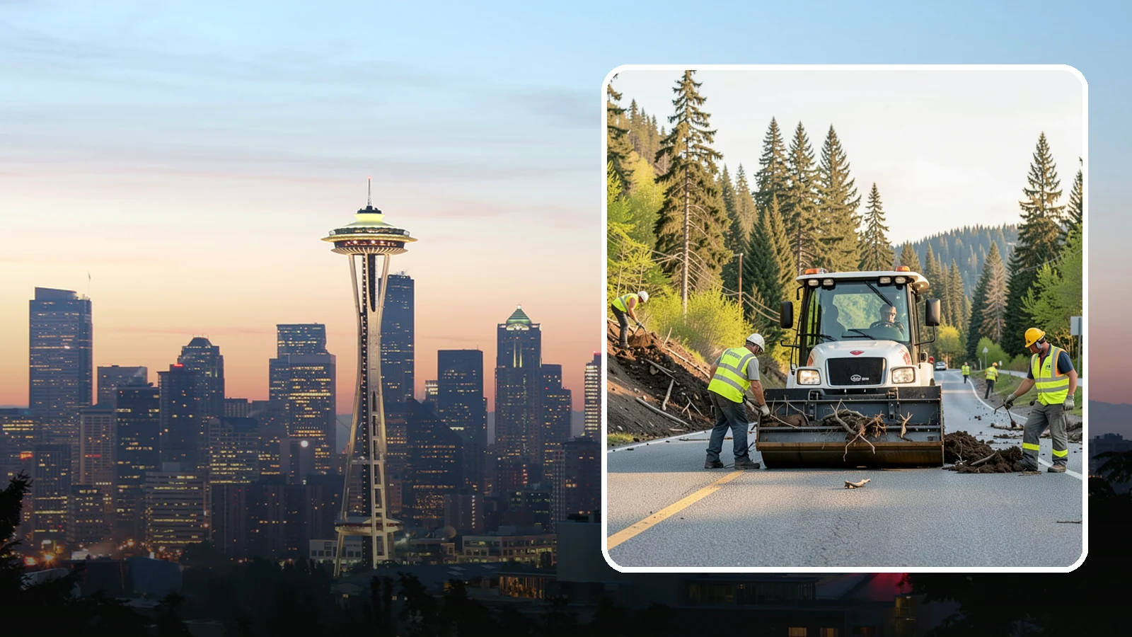 Landslide Debris Removal in Seattle, King County, WA - Safe removal of slide material from roads, trails, and public sites following slope failures in hillside communities.