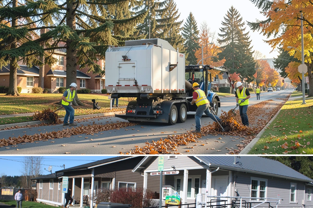 Landslide Debris Removal in South Prairie, Pierce County, WA - Slide activity intensifies from December through March as prolonged rainfall saturates hillside soils across the region.
