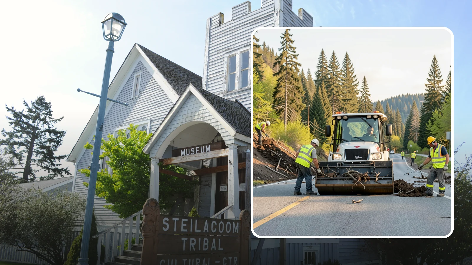 Landslide Debris Removal in Steilacoom, Pierce County, WA - Safe removal of slide material from roads, trails, and public sites following slope failures in hillside communities.