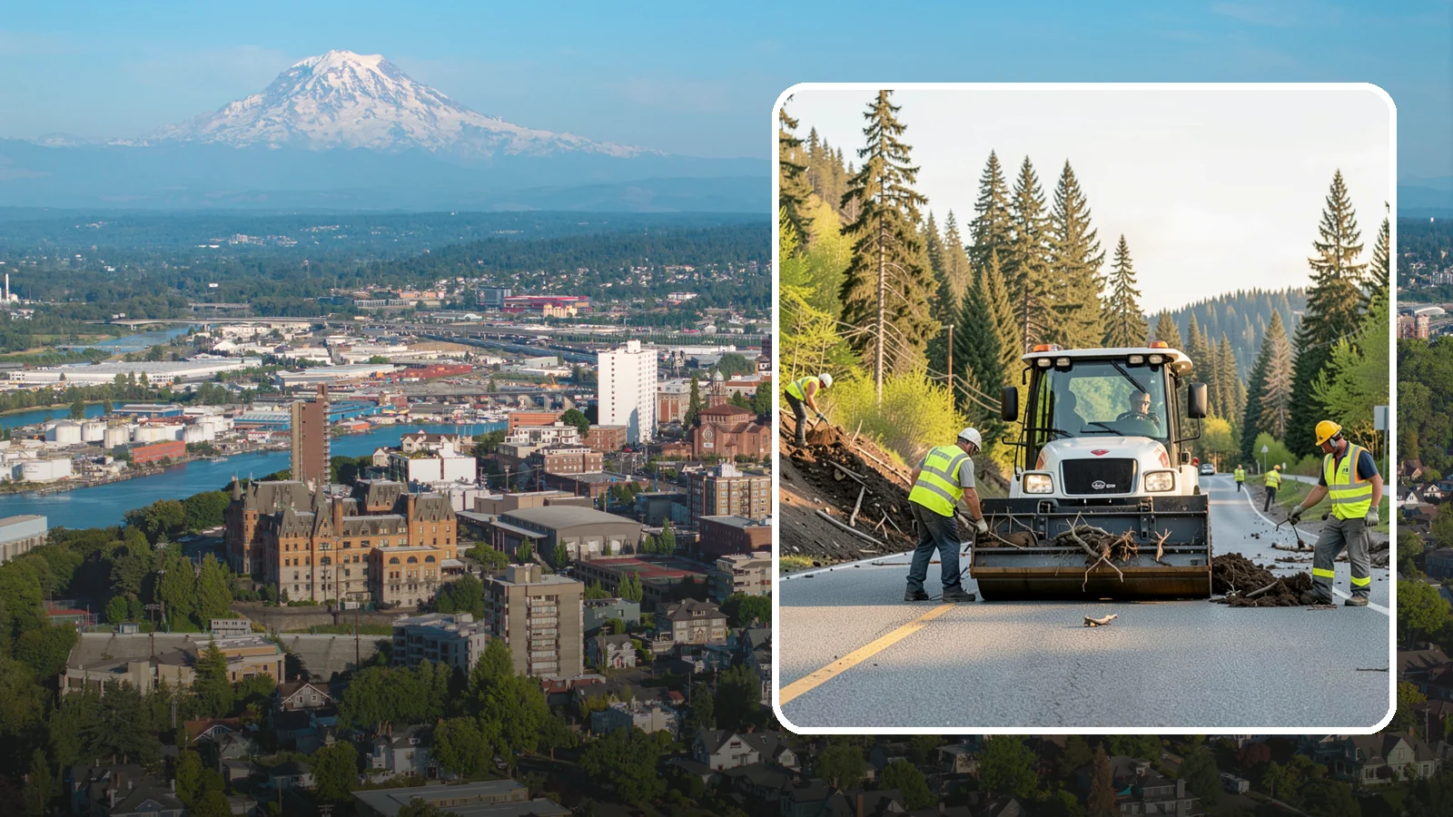 Landslide Debris Removal in Tacoma, Pierce County, WA - Safe removal of slide material from roads, trails, and public sites following slope failures in hillside communities.