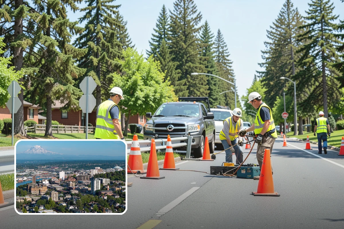 Landslide Debris Removal in Tacoma, Pierce County, WA - Reopens buried access routes with slope-instability precautions in place