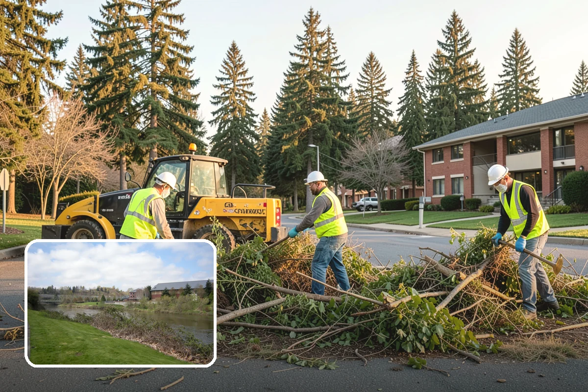 Landslide Debris Removal in Tukwila, King County, WA - Reopens buried access routes with slope-instability precautions in place