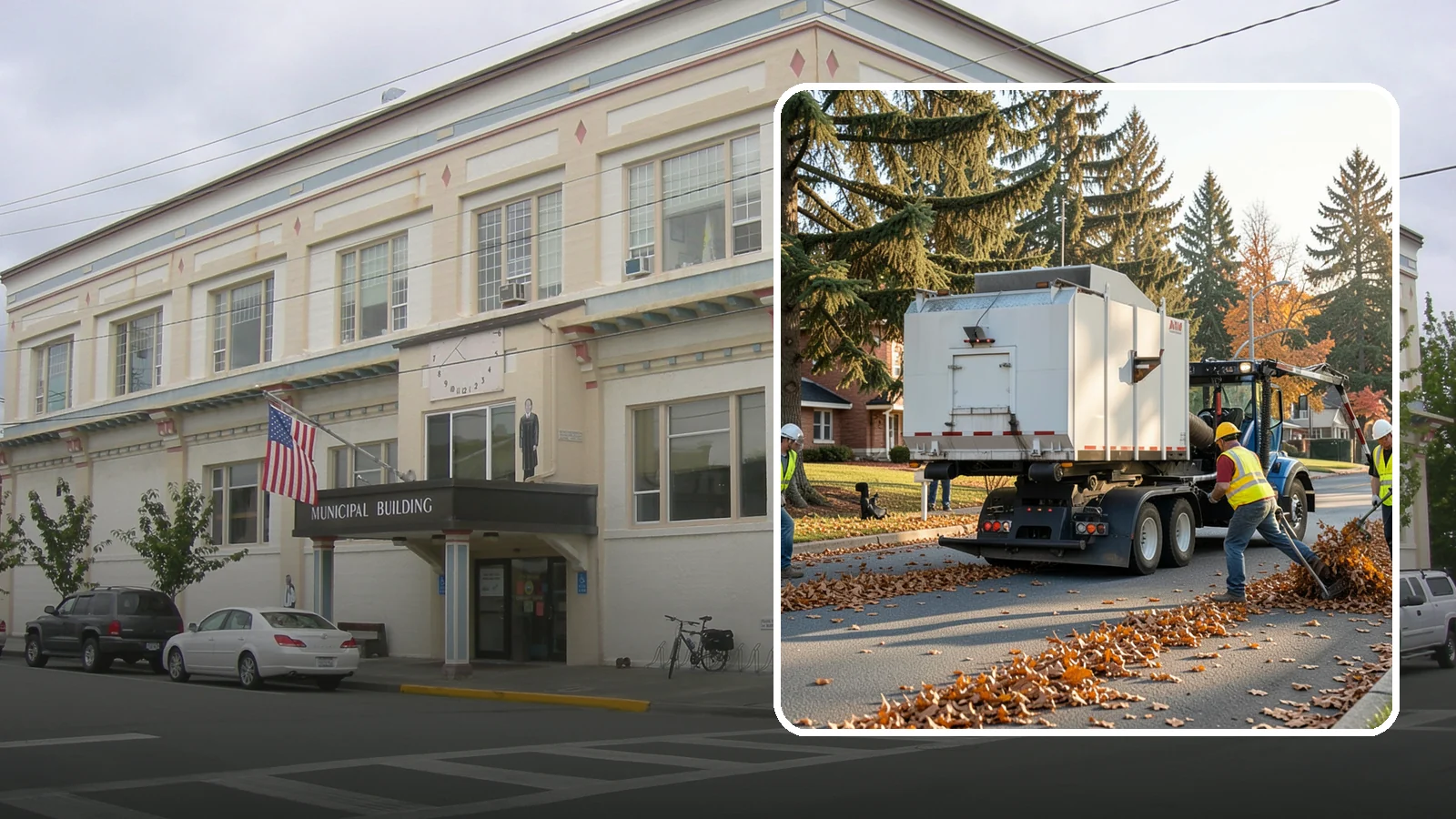 Leaf Collection in Anacortes, Skagit County, WA - Seasonal collection and removal of fallen leaves from streets, gutters, and public grounds.