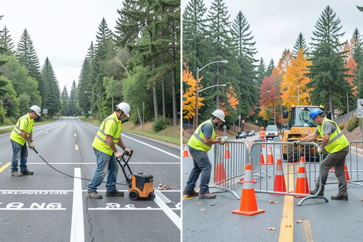 Leaf Collection in Bonney Lake, Pierce County, WA - Set collection routes for the leaf season