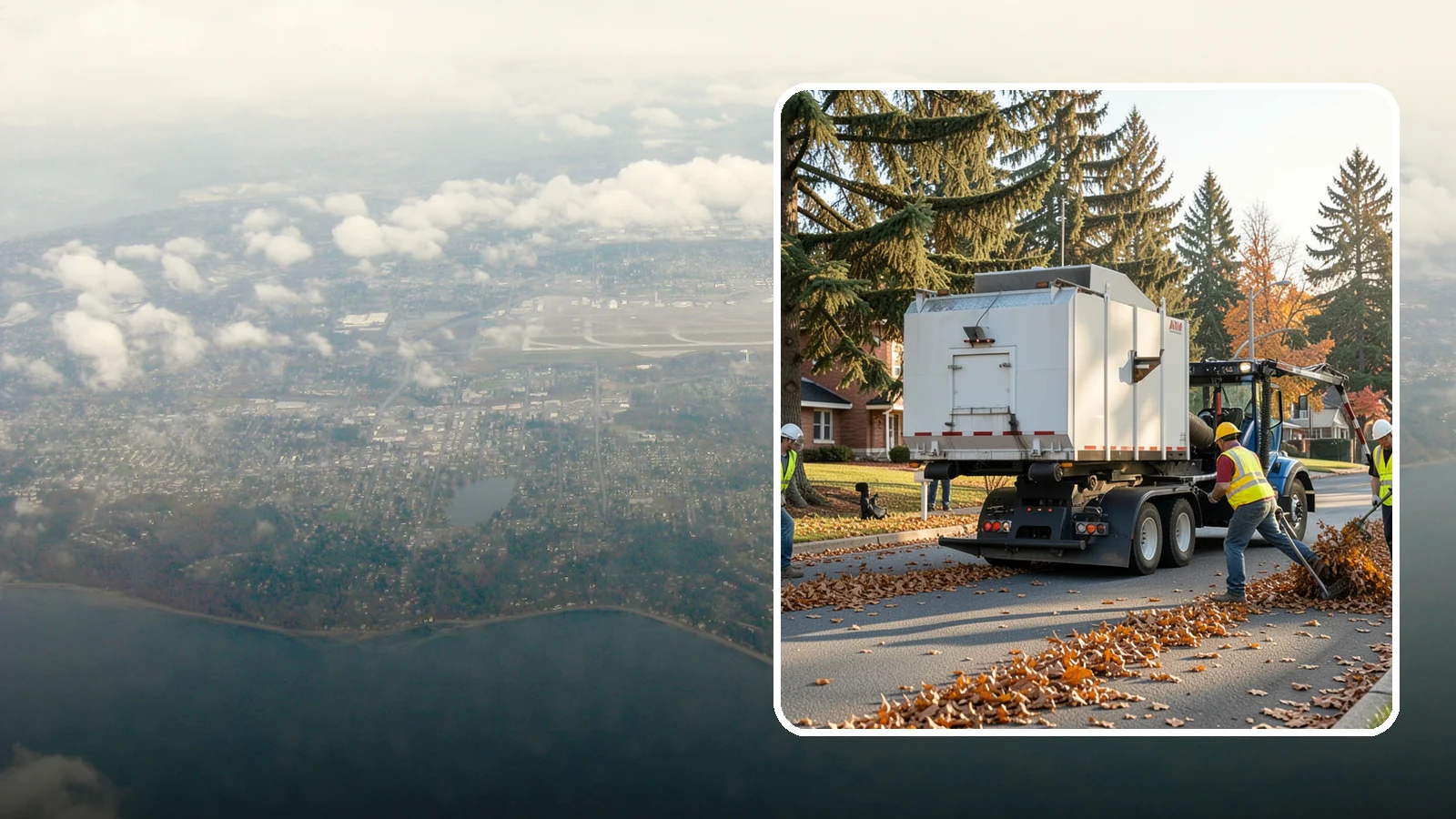 Leaf Collection in Burien, King County, WA - Seasonal collection and removal of fallen leaves from streets, gutters, and public grounds.