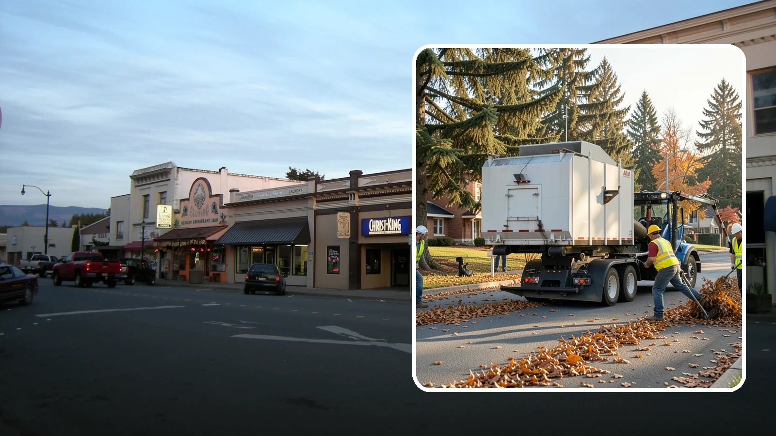 Leaf Collection in Burlington, Skagit County, WA - Seasonal collection and removal of fallen leaves from streets, gutters, and public grounds.