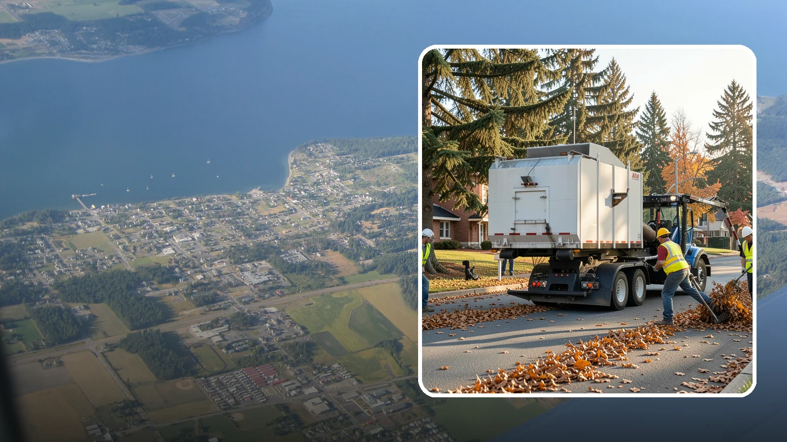 Leaf Collection in Coupeville, Island County, WA - Seasonal collection and removal of fallen leaves from streets, gutters, and public grounds.