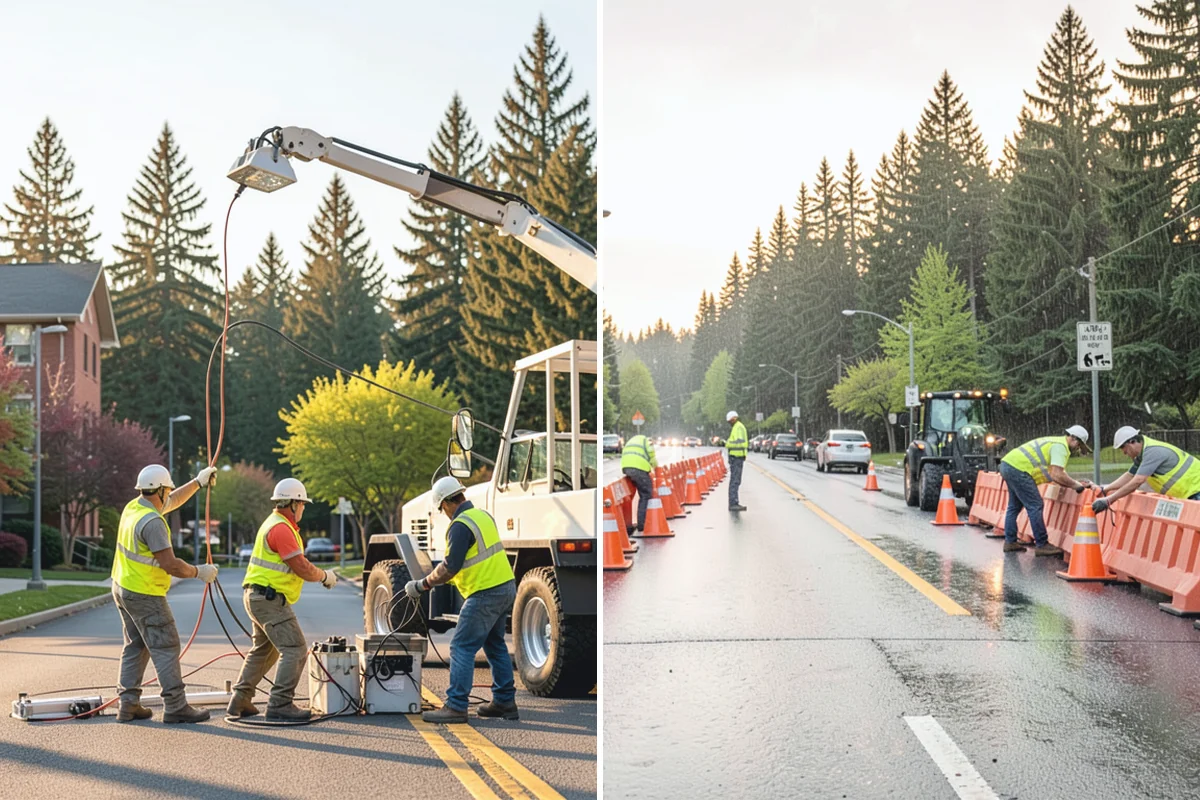 Leaf Collection in Coupeville, Island County, WA - Set collection routes for the leaf season