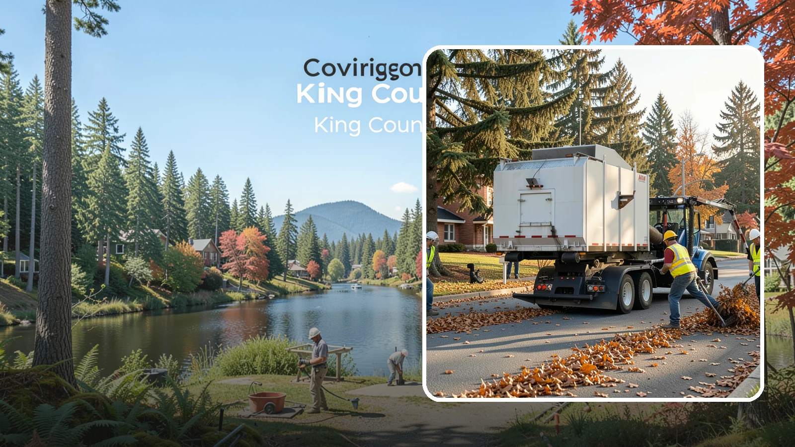 Leaf Collection in Covington, King County, WA - Seasonal collection and removal of fallen leaves from streets, gutters, and public grounds.